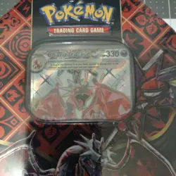 Pokemon TCG Scarlet & Violet Paldean Fates Shiny Charizard ex Tin New Sealed - Image 2