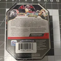 Pokemon TCG Scarlet & Violet Paldean Fates Shiny Charizard ex Tin New Sealed - Image 3