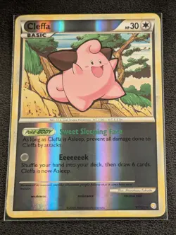Cleffa 17/123 - Mint - Reverse Holo Rare - Pokemon TCG HeartGold SoulSilver 2010 - Image 1