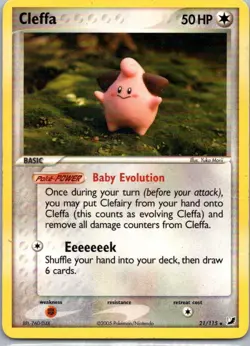 Pokemon TCG Cleffa 21/115 Unseen Forces MP - Image 1