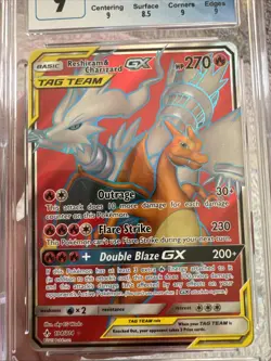 Pokemon 2019 Reshiram & Charizard GX Unbroken Bonds 194/214 PSA 9 Mint - Image 2
