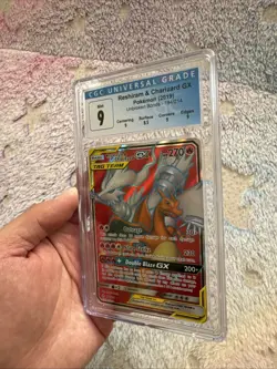 Pokemon 2019 Reshiram & Charizard GX Unbroken Bonds 194/214 PSA 9 Mint - Image 4