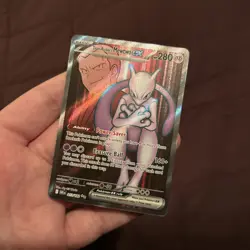 Team Rockets MewTwo ex 213/182 Full Art Destined Rivals Pokemon TCG English - Image 2