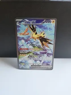 Zapdos ex SIR 202/165 Pokemon TCG 151 Special Illustration Rare Holo - Image 1