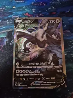 Pokemon 2022 Silver Tempest Lugia V 186/195 Alt Art Ultra Rare - Image 1