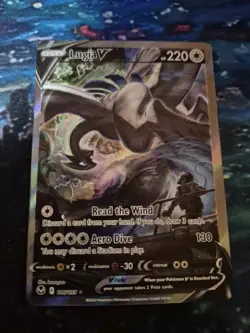 Pokemon 2022 Silver Tempest Lugia V 186/195 Alt Art Ultra Rare - Image 5