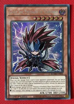 BLMM-EN005 Gorz the Emissary of Darkness : Secret Rare : 1st Edition : YuGiOh - Image 1