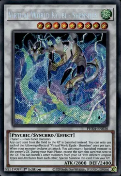 Virtual World Kyubi - Shenshen 1st Ed Secret Rare PHRA-EN036 Yu-Gi-Oh! - Image 1