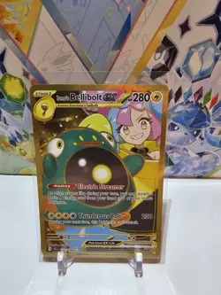 Pokemon TCG Ionos Bellibolt ex 188/159 Journey Together Gold Hyper Rare Card NM - Image 1