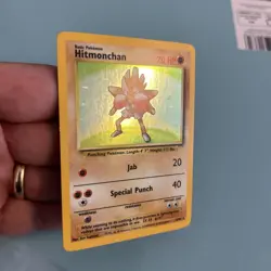 Pokemon TCG Hitmonchan Holo Rare Card Base Set 7/102 Near Mint Condition - Image 2