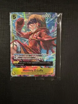 One Piece - Monkey D. Luffy - Alt Art Promo Card - SR - OP07-109 - NM Sealed - Image 1