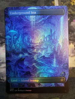 Underground Sea FOIL Original Dual Land Proxy Card Custom Van Gogh Art Design - Image 4