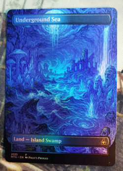 Underground Sea FOIL Original Dual Land Proxy Card Custom Van Gogh Art Design - Image 5