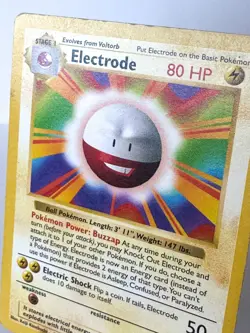 Electrode 21/102 Pokemon Card TCG Base Set Shadowless Rare MP - Image 5