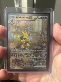 Pokemon TCG Alakazam EX 151 Holo Card Scarlet & Violet 201/165 - Image 1