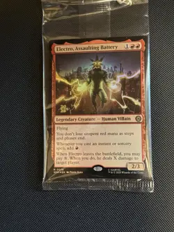 Electro Assaulting Battery Marvel's Spider-Man Foil Promo - Magic the Gathering - Image 1
