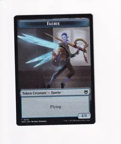 2023 MAGIC COMMANDER: WILDS OF ELDRAINE DOUBLE TOKEN FAERIE ROGUE / FAERIE (#1) - Image 2