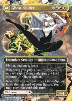 MTG Gwen Stacy (0202) (Borderless) (202) | NM | Spider-Man {SPM} - Image 2