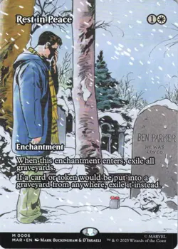 MTG Rest in Peace (Borderless) (6) | NM | Marvel Eternal-Legal {MAR} - Image 1