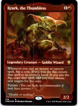 Krark, the Thumbless (Foil Etched) - Commander Legends - 574 NM - Image 1
