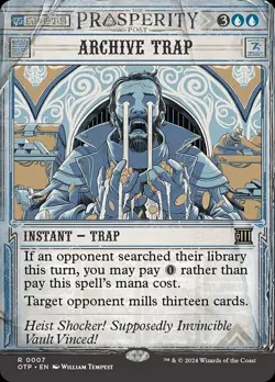 1x Archive Trap NM-Mint, English Outlaws of Thunder Junction: Breaking News MTG - Image 1