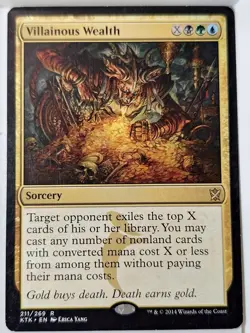 Villainous Wealth - Khans of Tarkir - Magic the Gathering MTG Nice! - Image 1