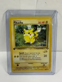 1999 Pokemon Pikachu W Stamped WOTC Promo Jungle 1st Edition 60/64 - Image 1
