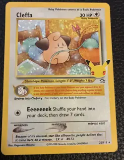 Pokemon Card Cleffa 20/111 Celebrations Classic Collection Near Mint - Image 1