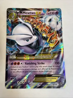 Pokemon TCG XY: Breakthrough M Mewtwo EX Ultra Rare Holo Card 63/162 lp - Image 2