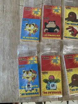 12 Sealed Pokemon Collectible Party Sticker Packs - Image 2