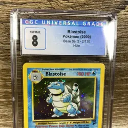 BLASTOISE HOLO 2/130 (2000) Pokemon BASE SET II - ENGLISH - CGC 8 (Blue Label) - Image 2