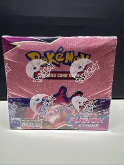 Pokemon TCG Sword Shield Fusion Strike Booster Box 36 Packs, New Sealed - Image 1