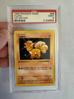 1999 Pokemon - 1st Edition Shadowless Vulpix Base Set 68/102 - PSA 9 Mint! WOTC - Image 2