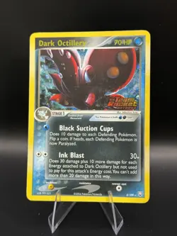 Dark Octillery Reverse Holo Stamp 8/109 ex Team Rocket Returns 2004 LP Pokemon - Image 1