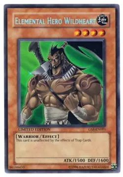 1x (EX) Elemental Hero Wildheart - GSE-EN001 - Secret Rare - Limited Edition Yu - Image 1