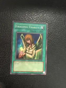 Yu-Gi-Oh! Graceful Charity SDP-040 Super Rare Unlimited Edition LP - Image 1