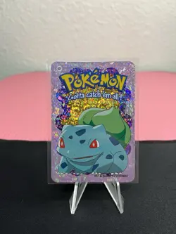 Bulbasaur #1 - Vintage Vending Machine Prism Sticker 2000 - Pokemon Card - Image 1