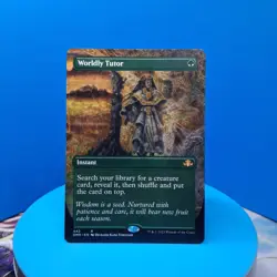 Worldly Tutor (Borderless) Dominaria Remastered Regular - Image 1