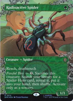 MTG Radioactive Spider (Borderless) (212) | NM Foil | Spider-Man {SPM} - Image 2