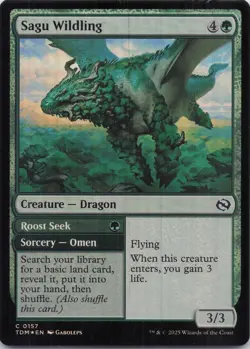Sagu Wildling Tarkir Dragonstorm Foil #157 NM MTG - Image 1