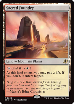 Sacred Foundry #256 Near Mint NM EOE Edge of Eternities Magic MTG - Image 1