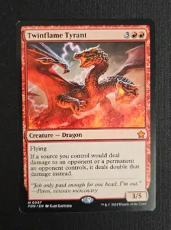 Twinflame Tyrant ENG Excellent Magic: The Gathering MTG Foundations - Image 1