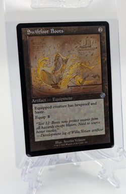 MtG - Swiftfoot Boots (Retro Schematic) - The Brothers' War (Non Foil 121) - Image 1