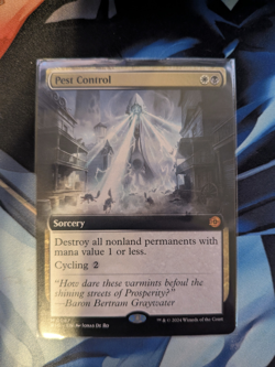 Pest Control (Extended Art) OTJ The Big Score MTG Near Mint 87 - Image 1