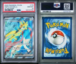 PSA 10 Pokemon Hop's Zacian ex Ultra Rare 176/159 - Sv09: Journey Together Holo - Image 3