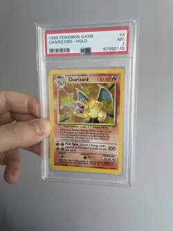 PSA 7 NM Charizard 4/102 1999 Base | Rare Holo Pokemon WOTC | CLEAN SPARKLE - Image 3