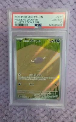 PALDEAN WOOPER 221/193 POKEMON PALDEA EVOLVED PSA 10 GEM MINT - Image 1