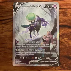 Pokemon TCG Chilling Reign #172/198 Shadow Rider Calyrex V (Alternate Art) NM - Image 1