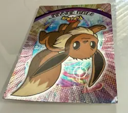 2000 Topps Pokemon TV #133 Eevee Rainbow Holo Foil Animation Series 3 Print Flaw - Image 5