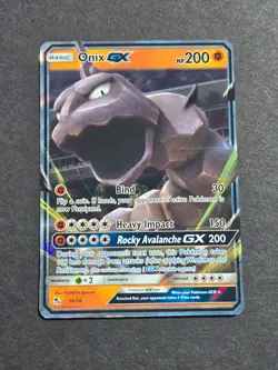 Pokemon ONIX GX 36/68 - 2019 SUN & MOON HIDDEN FATES HOLO - NM+ - Image 1